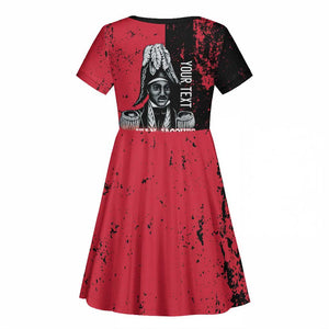 Personalized Jean-Jacques Dessalines Afro Haiti Kid Short Sleeve Dress Emperor Of First Empire Grunge Style LT14