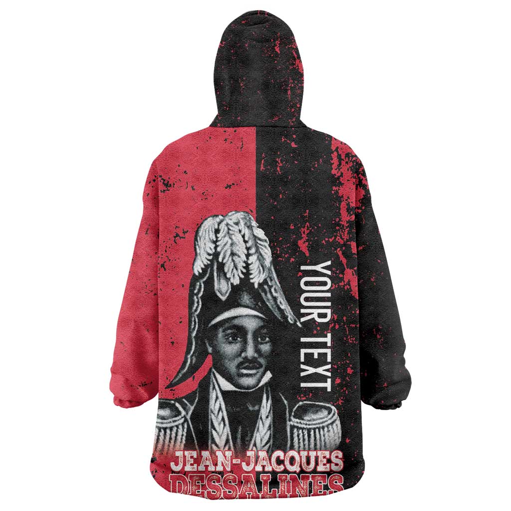 Personalized Jean-Jacques Dessalines Afro Haiti Kid Wearable Blanket Hoodie Emperor Of First Empire Grunge Style - African Pride