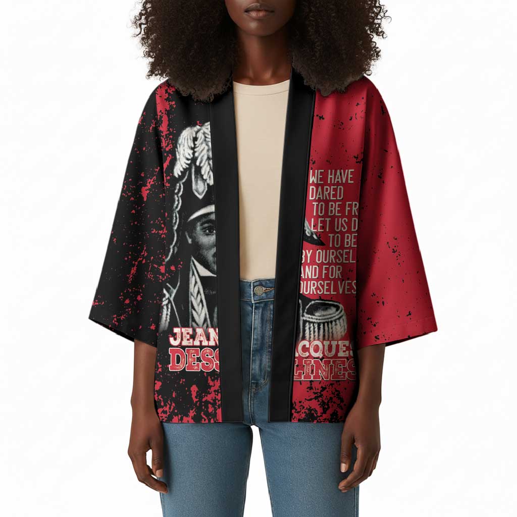 Personalized Jean-Jacques Dessalines Afro Haiti Kimono Emperor Of First Empire Grunge Style - African Pride