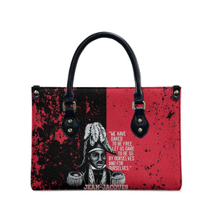 Jean-Jacques Dessalines Afro Haiti Leather Bag Emperor Of First Empire Grunge Style - African Pride