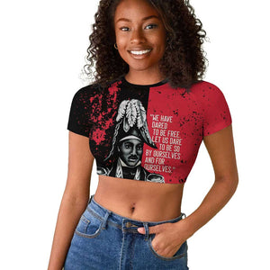 Personalized Jean-Jacques Dessalines Afro Haiti Raglan Cropped T shirt Emperor Of First Empire Grunge Style LT14
