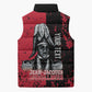 Personalized Jean-Jacques Dessalines Afro Haiti Sleeveless Puffer Jacket Emperor Of First Empire Grunge Style - African Pride