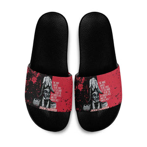 Jean-Jacques Dessalines Afro Haiti Slide Sandals Emperor Of First Empire Grunge Style - African Pride