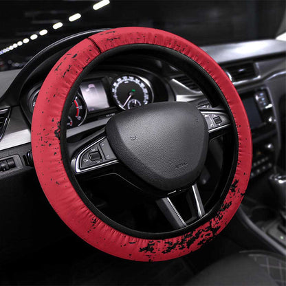 Jean-Jacques Dessalines Afro Haiti Steering Wheel Cover Emperor Of First Empire Grunge Style - African Pride