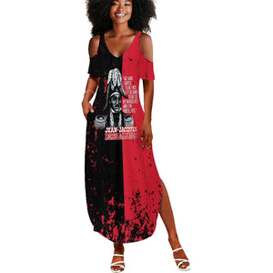 Personalized Jean-Jacques Dessalines Afro Haiti Summer Maxi Dress Emperor Of First Empire Grunge Style LT14