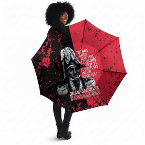Jean-Jacques Dessalines Afro Haiti Umbrella Emperor Of First Empire Grunge Style - African Pride