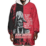Personalized Jean-Jacques Dessalines Afro Haiti Wearable Blanket Hoodie Emperor Of First Empire Grunge Style - African Pride