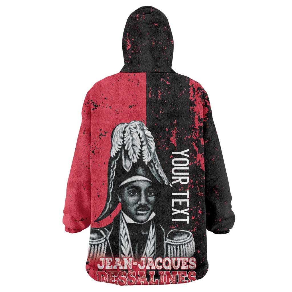 Personalized Jean-Jacques Dessalines Afro Haiti Wearable Blanket Hoodie Emperor Of First Empire Grunge Style - African Pride