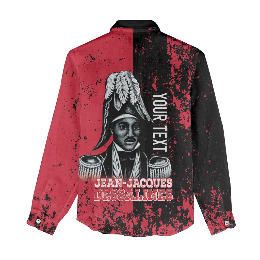 Personalized Jean-Jacques Dessalines Afro Haiti Women Casual Shirt Emperor Of First Empire Grunge Style - African Pride