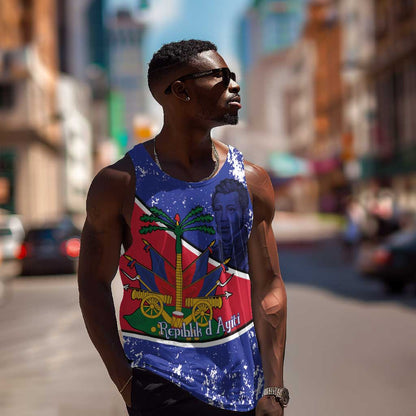 Republic of Haiti 1806-1820 Men Tank Top Alexandre Petion With Coat Of Arms - African Pride