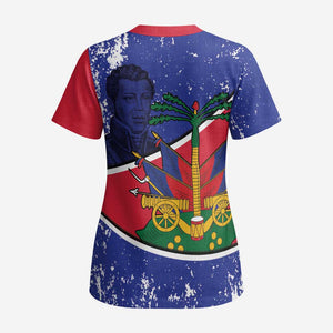 Republic of Haiti 1806-1820 Scrub Top Alexandre Petion With Coat Of Arms - African Pride