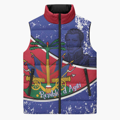 Republic of Haiti 1806-1820 Sleeveless Puffer Jacket Alexandre Petion With Coat Of Arms - African Pride