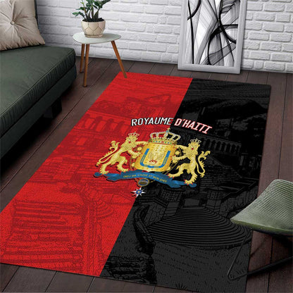 Kingdom of Haiti Area Rug Sans-Souci Palace Flag Style - African Pride