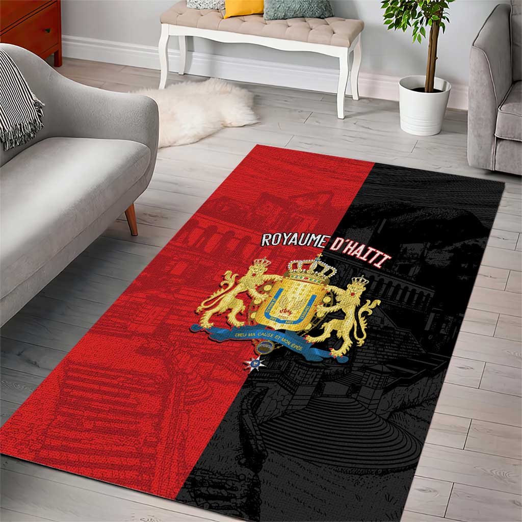 Kingdom of Haiti Area Rug Sans-Souci Palace Flag Style - African Pride