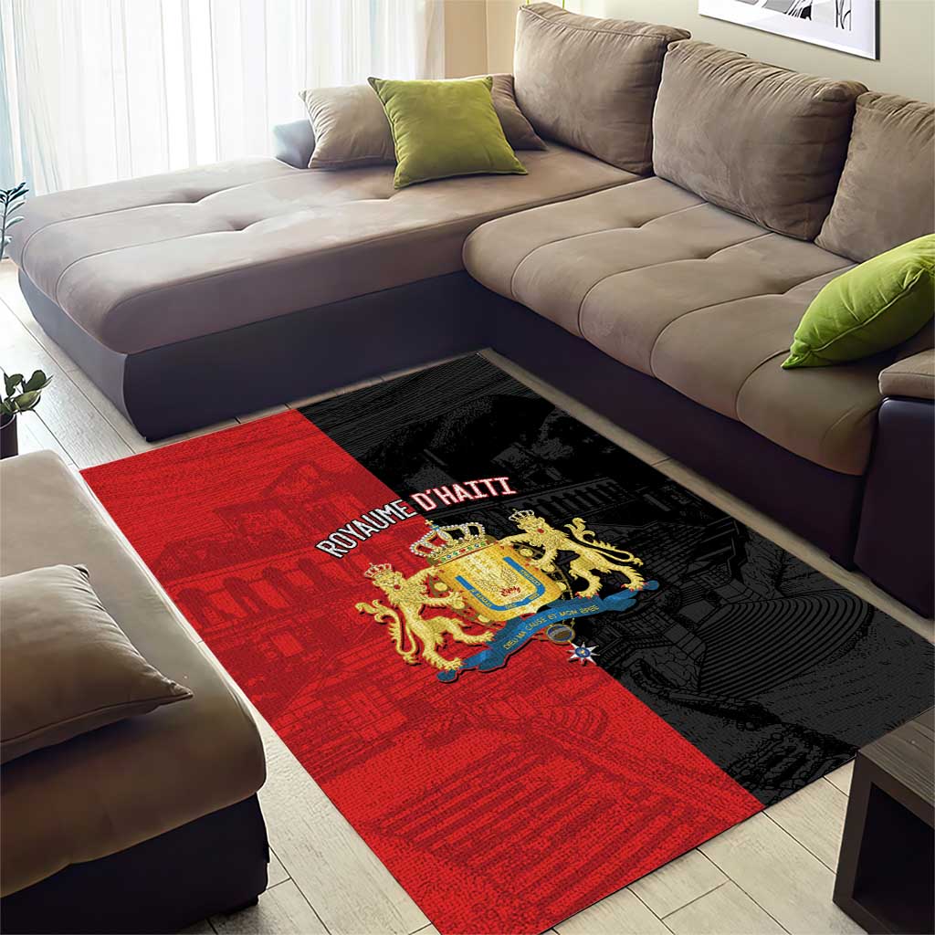 Kingdom of Haiti Area Rug Sans-Souci Palace Flag Style - African Pride