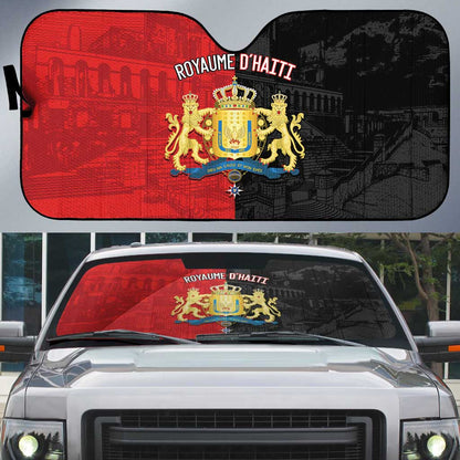 Kingdom of Haiti Auto Sun Shade Sans-Souci Palace Flag Style - African Pride