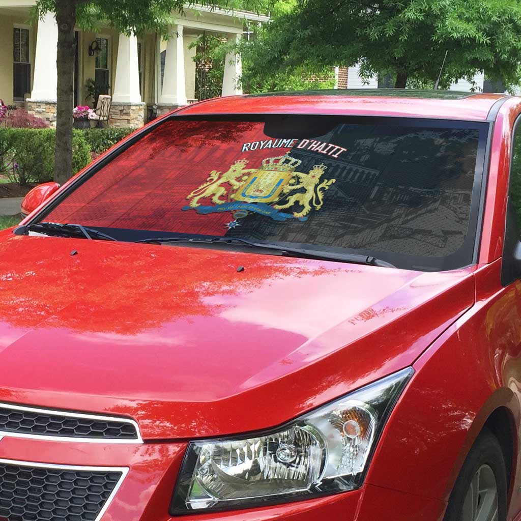 Kingdom of Haiti Auto Sun Shade Sans-Souci Palace Flag Style - African Pride