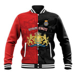 Personalized Kingdom of Haiti Baseball Jacket Sans-Souci Palace Flag Style - African Pride