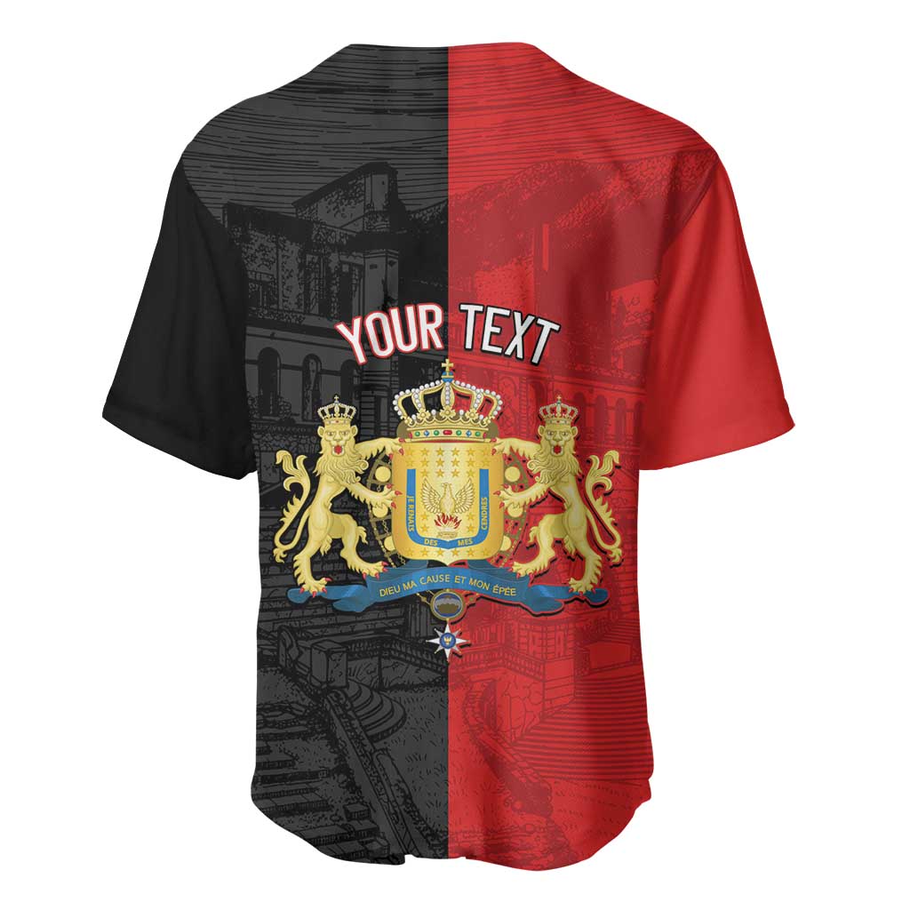 Personalized Kingdom of Haiti Baseball Jersey Sans-Souci Palace Flag Style LT14