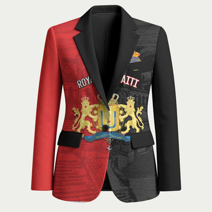 Personalized Kingdom of Haiti Blazer Sans-Souci Palace Flag Style - African Pride