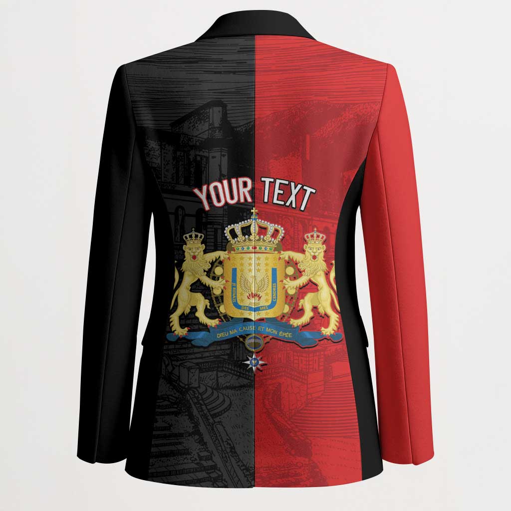 Personalized Kingdom of Haiti Blazer Sans-Souci Palace Flag Style - African Pride
