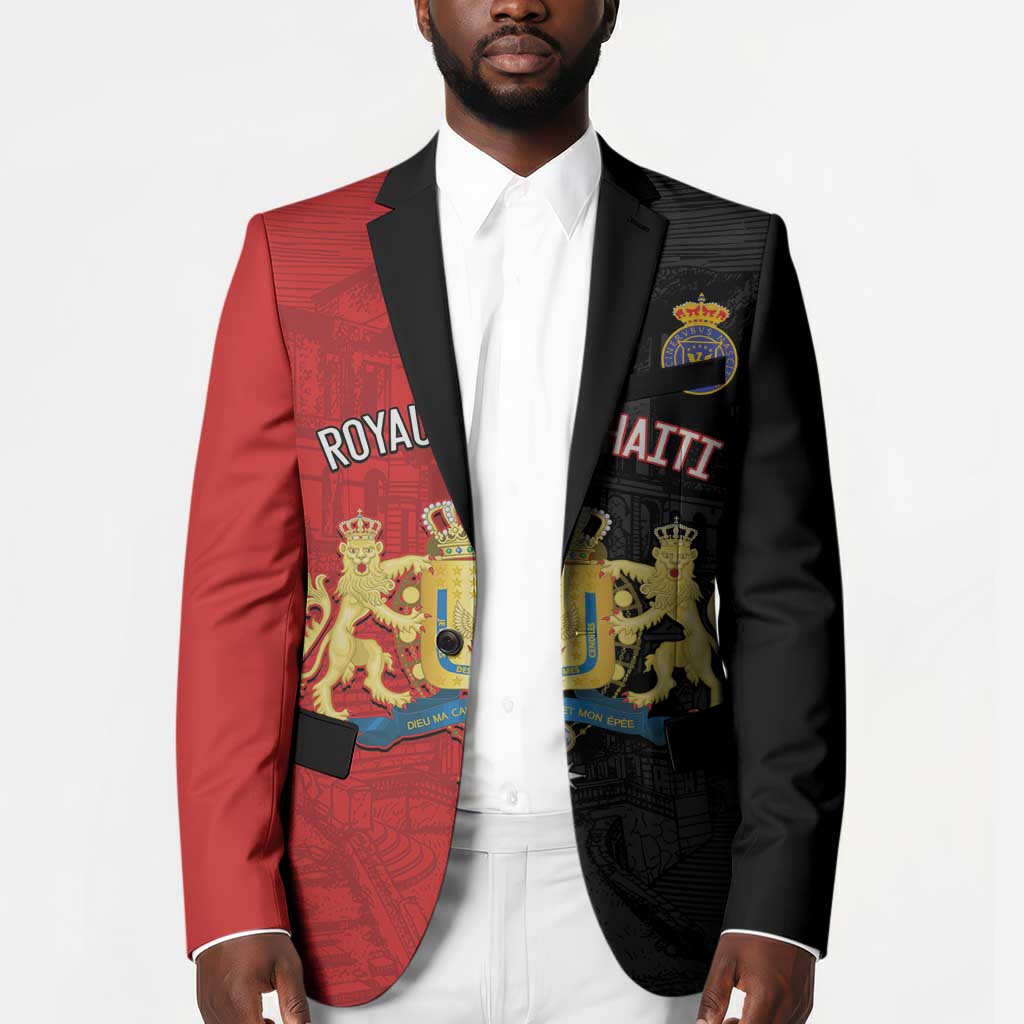 Personalized Kingdom of Haiti Blazer Sans-Souci Palace Flag Style - African Pride