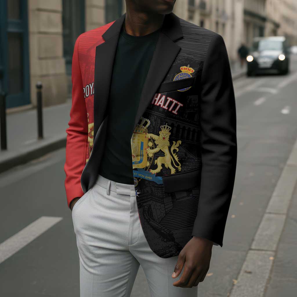 Personalized Kingdom of Haiti Blazer Sans-Souci Palace Flag Style - African Pride