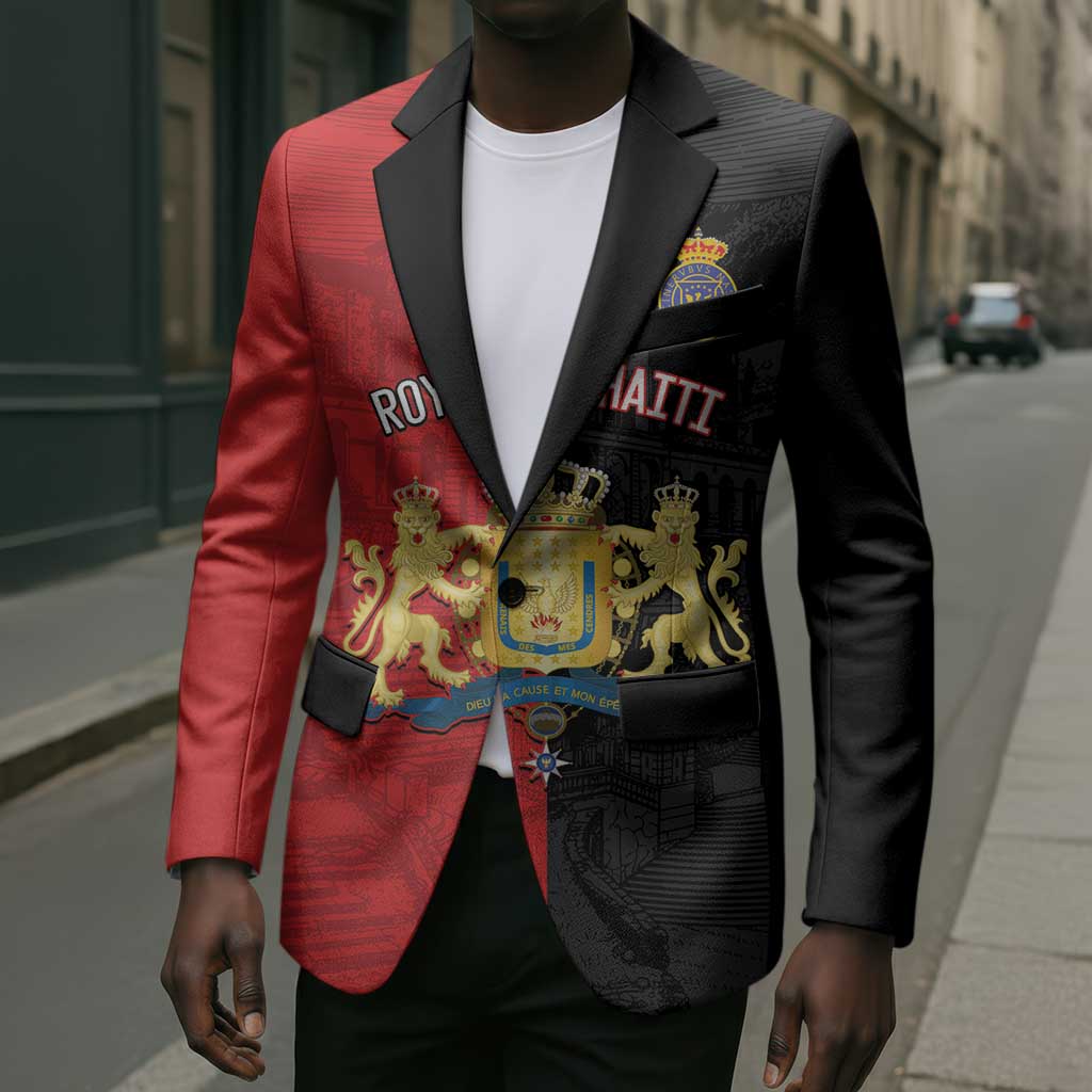 Personalized Kingdom of Haiti Blazer Sans-Souci Palace Flag Style - African Pride