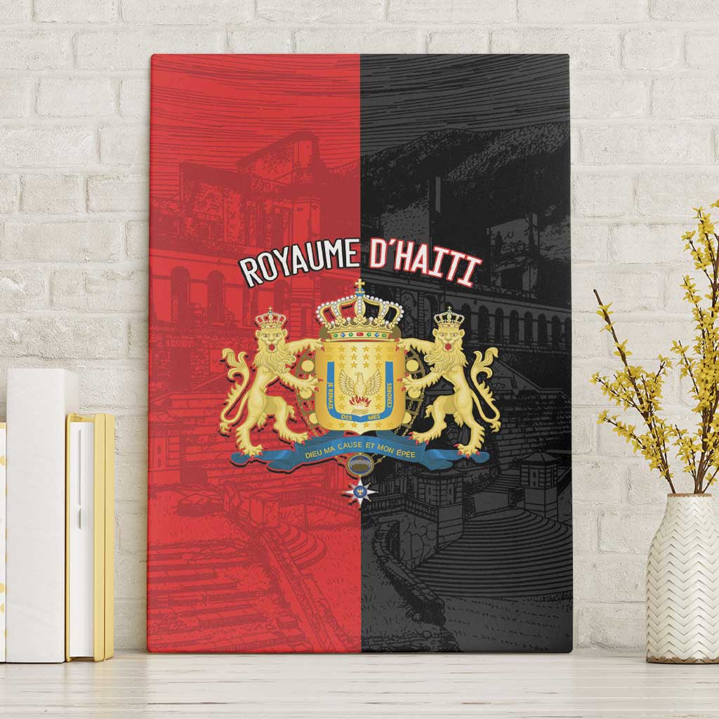 Kingdom of Haiti Canvas Wall Art Sans-Souci Palace Flag Style - African Pride