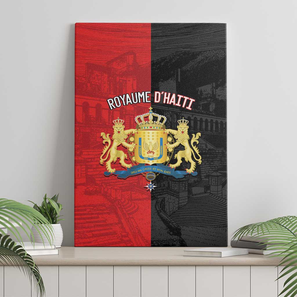 Kingdom of Haiti Canvas Wall Art Sans-Souci Palace Flag Style - African Pride