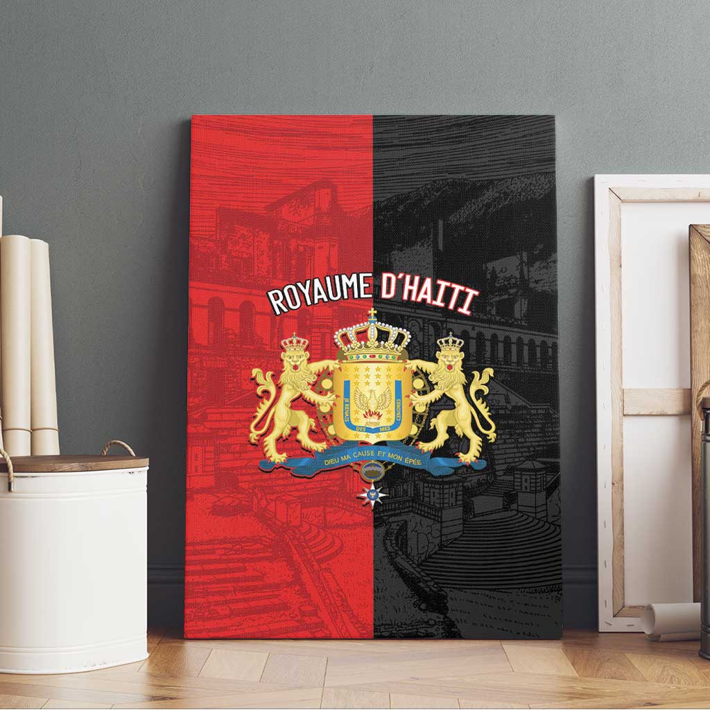 Kingdom of Haiti Canvas Wall Art Sans-Souci Palace Flag Style - African Pride