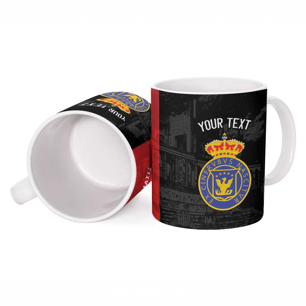 Personalized Kingdom of Haiti Ceramic Mug Sans-Souci Palace Flag Style - African Pride