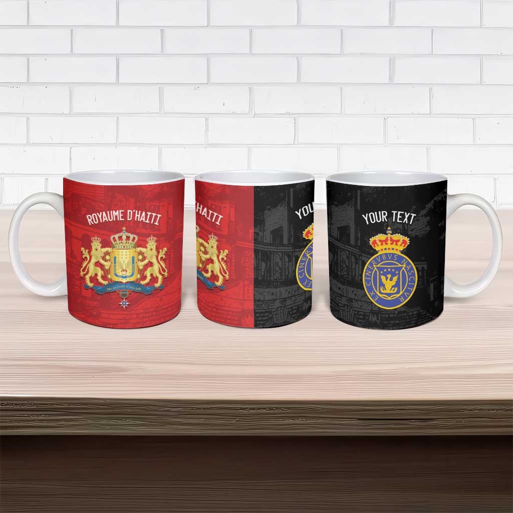 Personalized Kingdom of Haiti Ceramic Mug Sans-Souci Palace Flag Style - African Pride