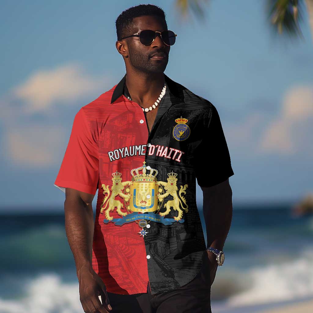 Personalized Kingdom of Haiti Hawaiian Shirt Sans-Souci Palace Flag Style LT14