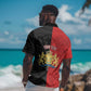 Personalized Kingdom of Haiti Hawaiian Shirt Sans-Souci Palace Flag Style LT14