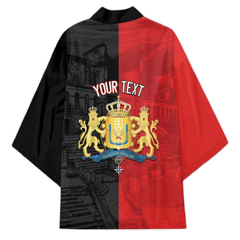 Personalized Kingdom of Haiti Kimono Sans-Souci Palace Flag Style - African Pride