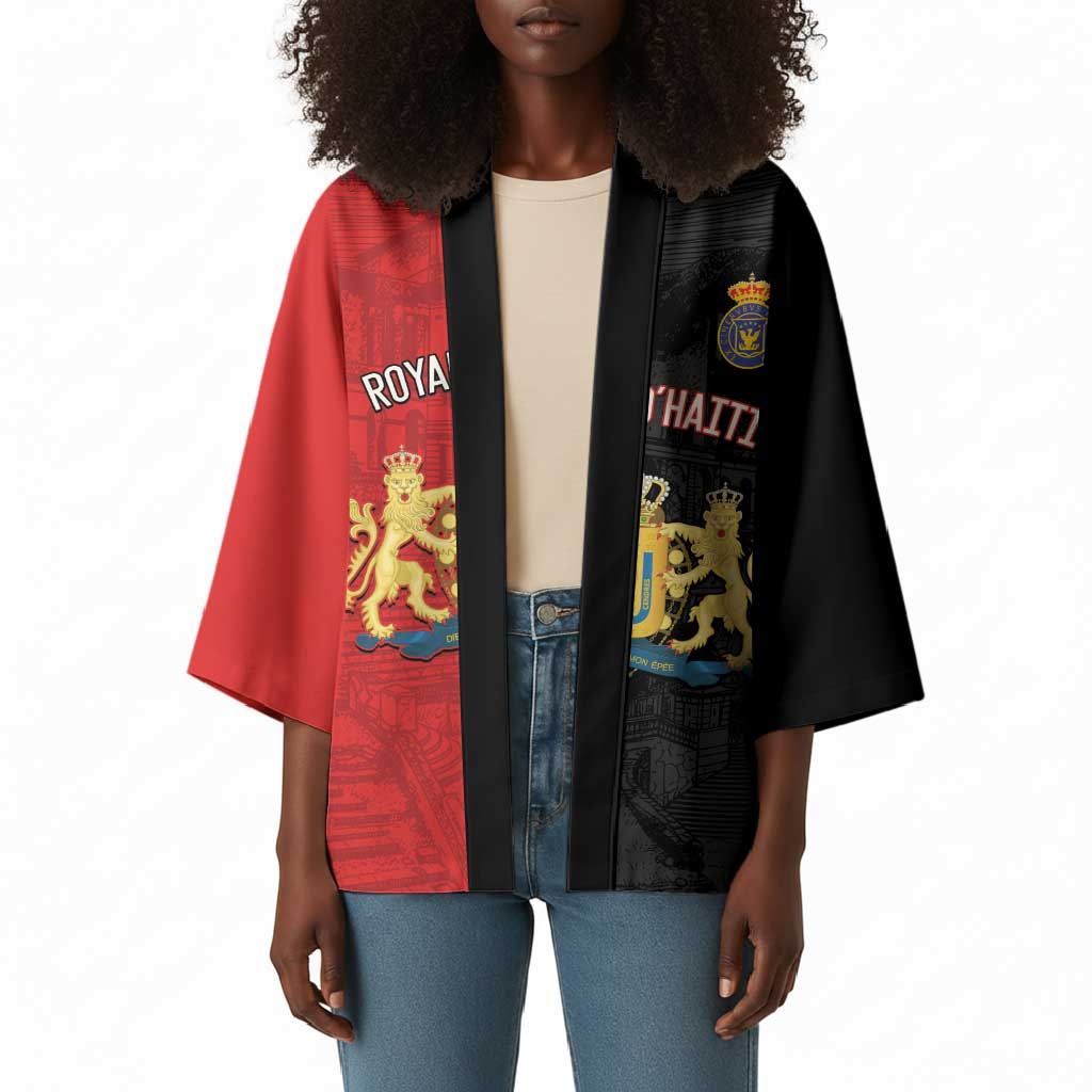 Personalized Kingdom of Haiti Kimono Sans-Souci Palace Flag Style - African Pride