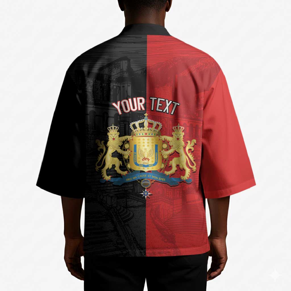 Personalized Kingdom of Haiti Kimono Sans-Souci Palace Flag Style - African Pride