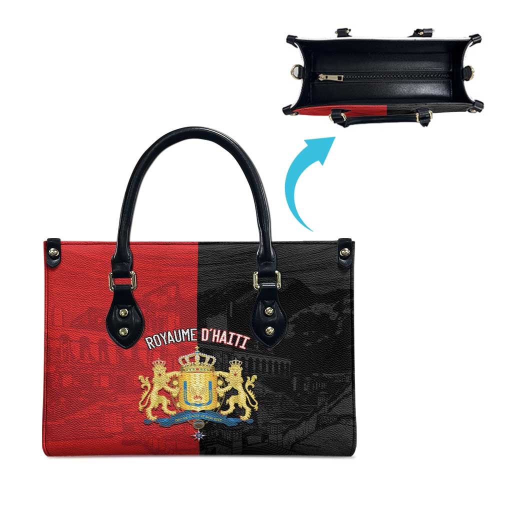 Kingdom of Haiti Leather Bag Sans-Souci Palace Flag Style - African Pride