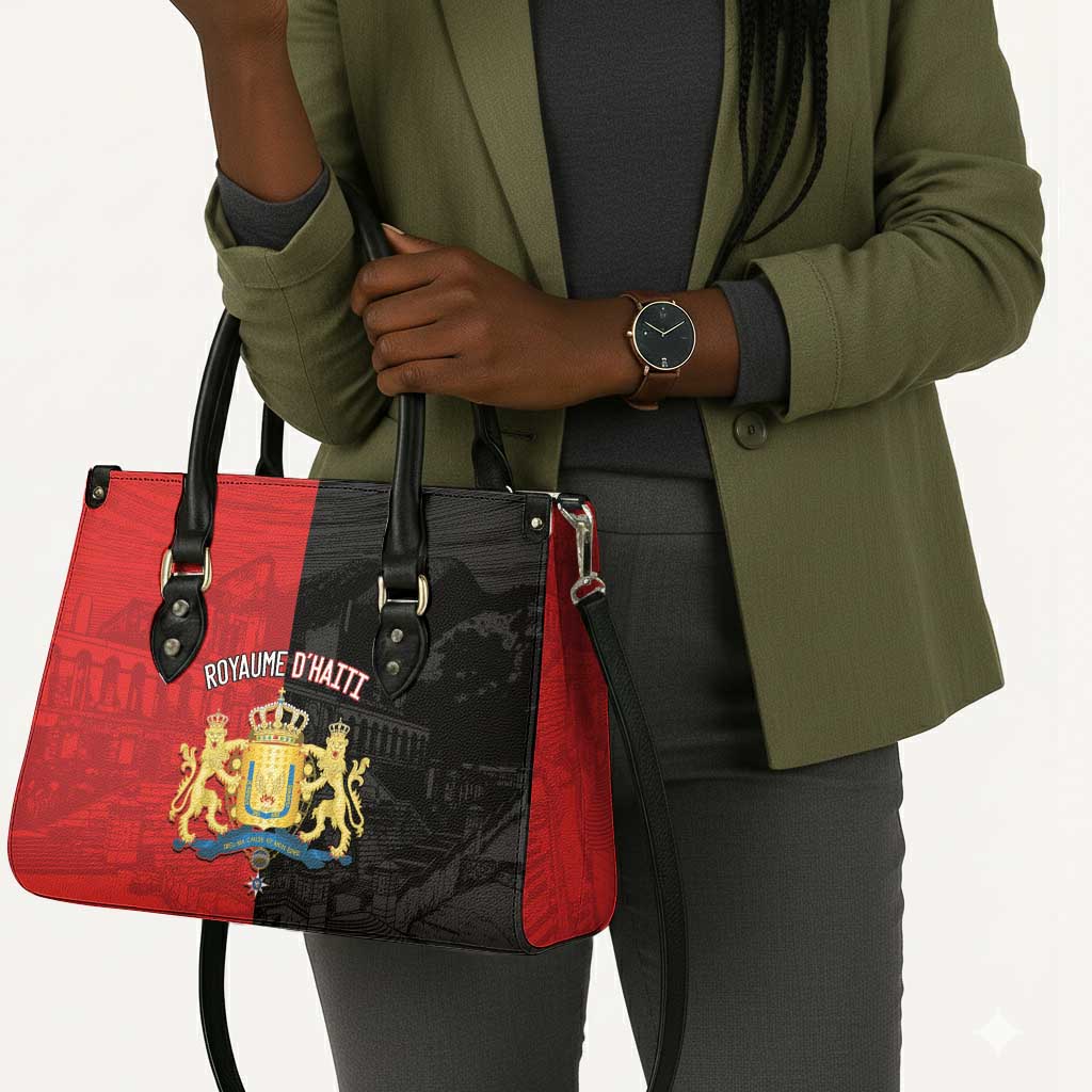 Kingdom of Haiti Leather Bag Sans-Souci Palace Flag Style - African Pride
