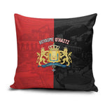 Kingdom of Haiti Pillow Cover Sans-Souci Palace Flag Style - African Pride