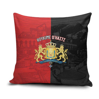 Kingdom of Haiti Pillow Cover Sans-Souci Palace Flag Style - African Pride