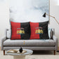 Kingdom of Haiti Pillow Cover Sans-Souci Palace Flag Style - African Pride