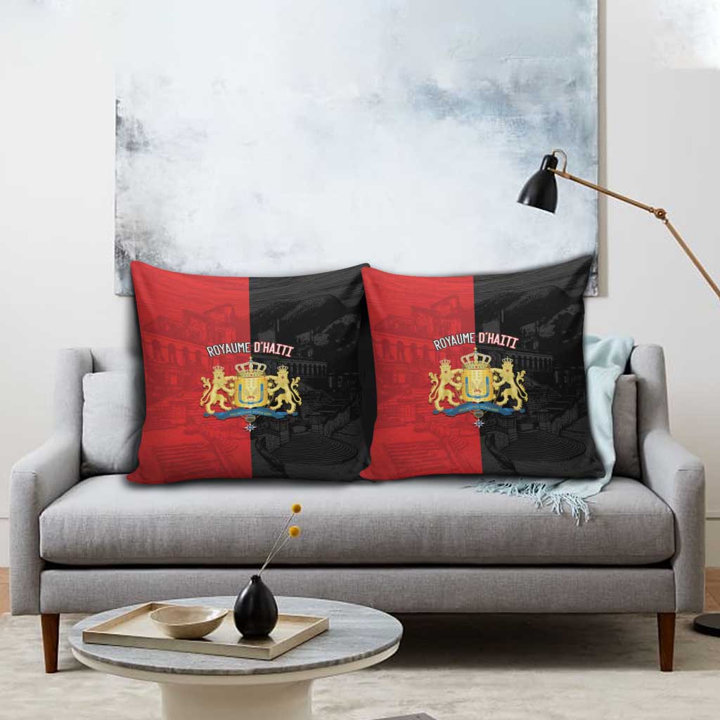 Kingdom of Haiti Pillow Cover Sans-Souci Palace Flag Style - African Pride