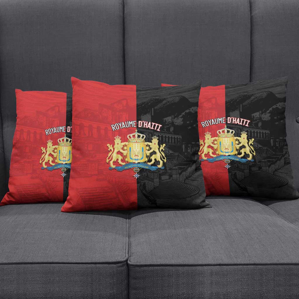 Kingdom of Haiti Pillow Cover Sans-Souci Palace Flag Style - African Pride
