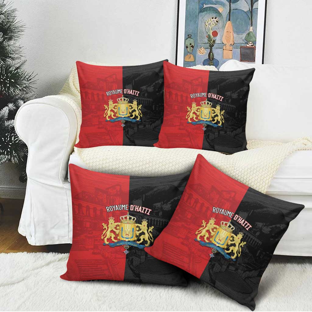 Kingdom of Haiti Pillow Cover Sans-Souci Palace Flag Style - African Pride