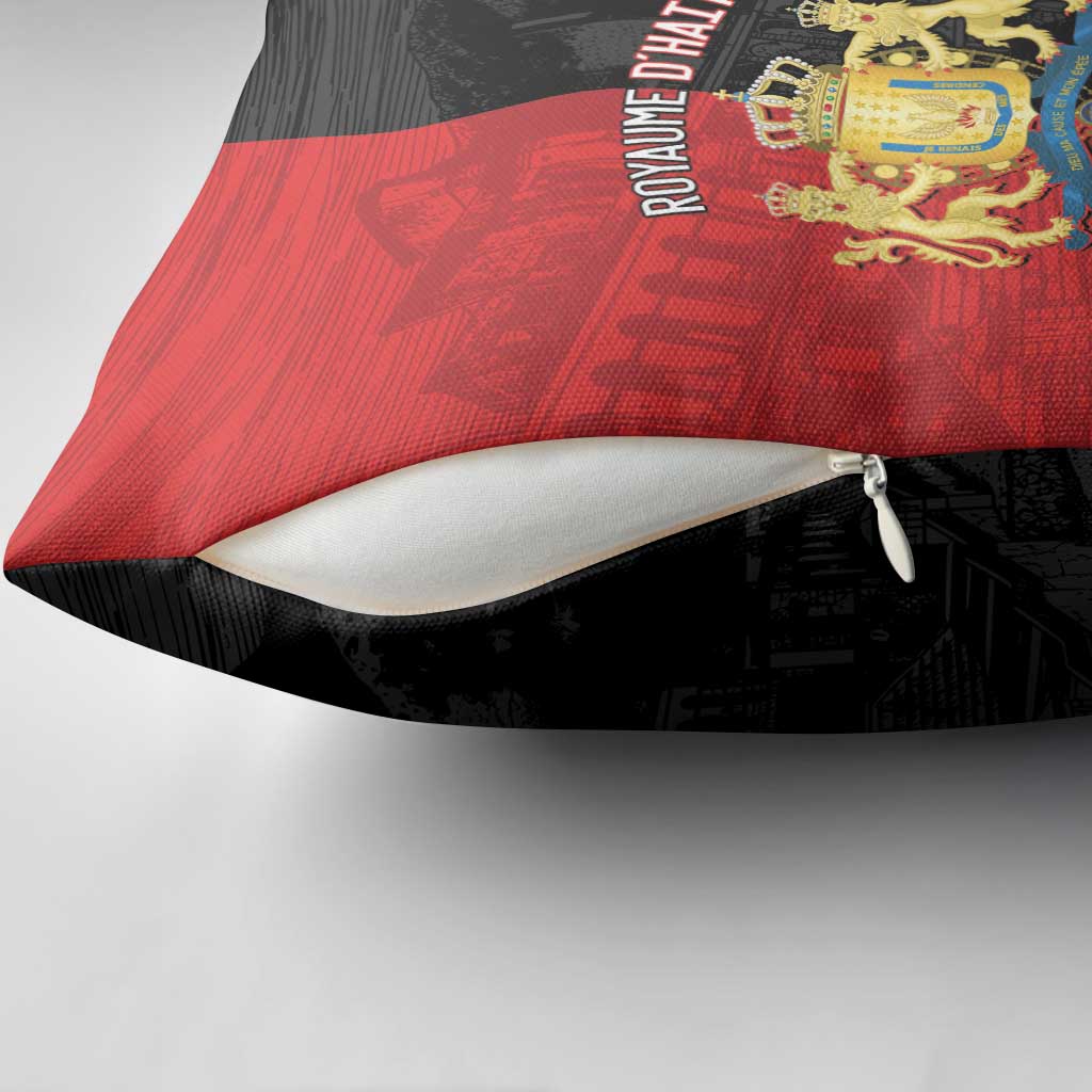 Kingdom of Haiti Pillow Cover Sans-Souci Palace Flag Style - African Pride