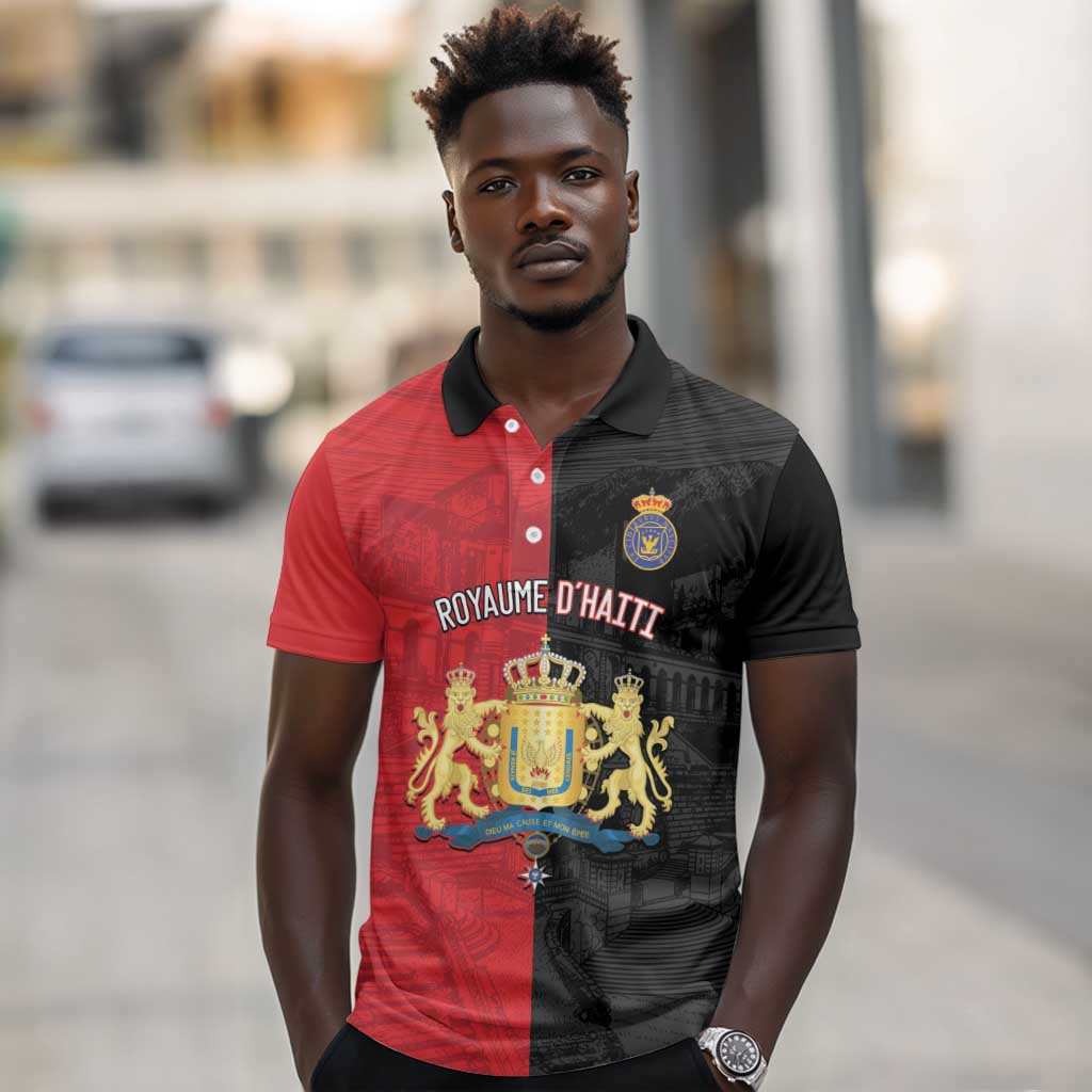 Personalized Kingdom of Haiti Polo Shirt Sans-Souci Palace Flag Style LT14
