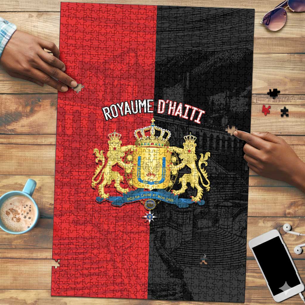 Kingdom of Haiti Puzzle Sans-Souci Palace Flag Style - African Pride
