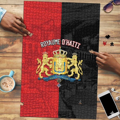 Kingdom of Haiti Puzzle Sans-Souci Palace Flag Style - African Pride